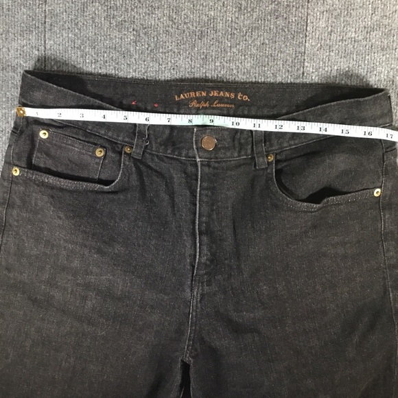Ralph Lauren black denim jeans vintage size 34x25 - Picture 6 of 7
